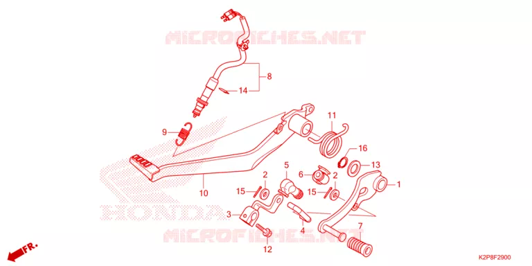 PEDALE Honda MOTO 150 RS 2024  FS150FAP_MA