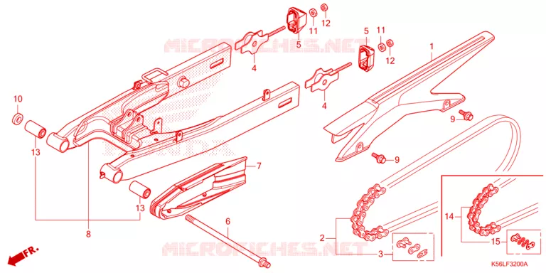 BRAS OSCILLANT Honda SCOOTER 150 WINNER 2019  FS150FAL_V