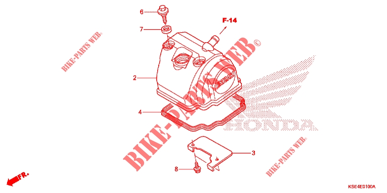 COUVRE CULASSE pour Honda CRF 150 R BIG WHEELS de 2012