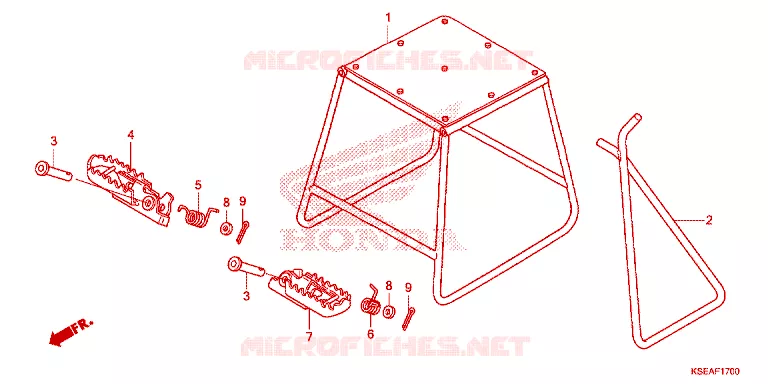 BEQUILLE - REPOSE PIEDS Honda MOTO 150 CRF 2014  CRF150RBE
