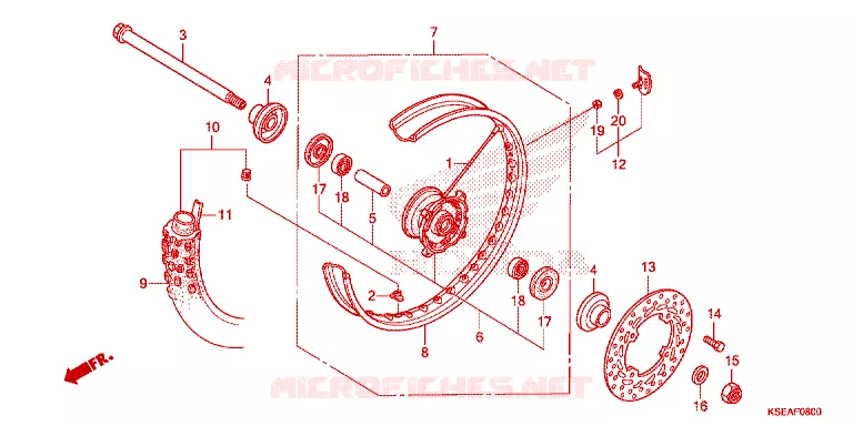 ROUE AVANT Honda MOTO 150 CRF 2015  CRF150RBF