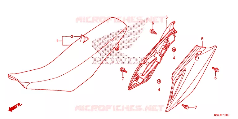 SELLE - CARENAGE Honda MOTO 150 CRF 2016  CRF150RBG