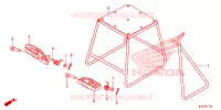 BEQUILLE   REPOSE PIEDS pour Honda CRF 150 R de 2012