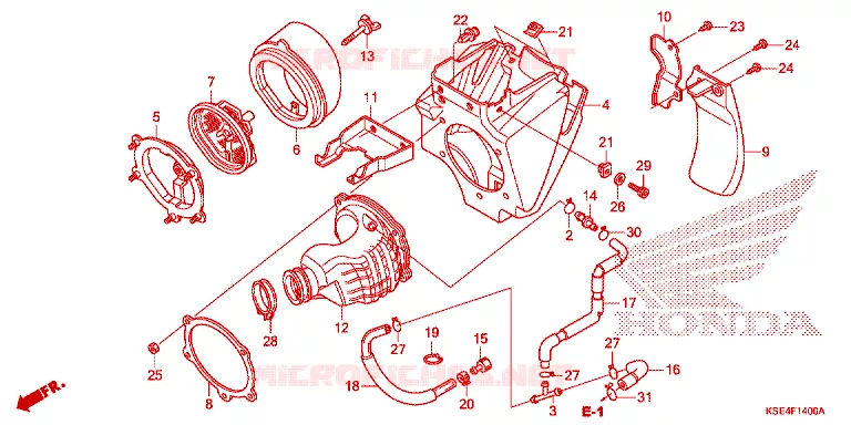 FILTRE A AIR Honda MOTO 150 CRF 2012  CRF150RC