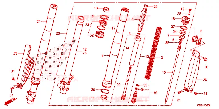 FOURCHE Honda MOTO 150 CRF 2012  CRF150RC
