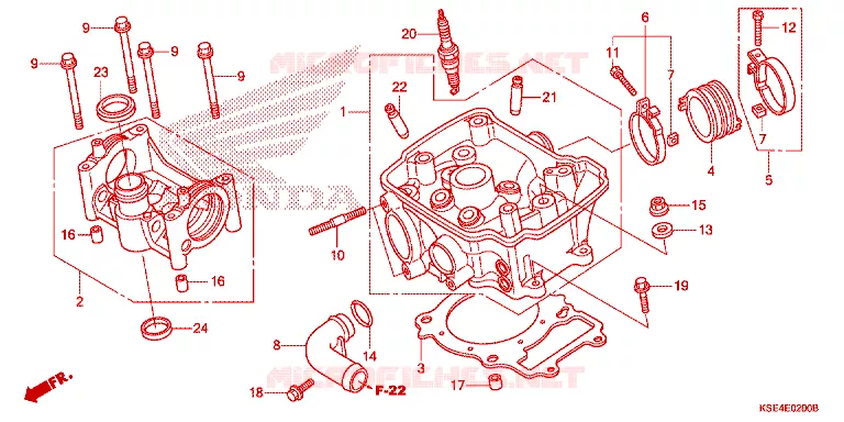 CULASSE Honda MOTO 150 CRF 2012  CRF150RC