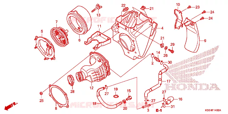 FILTRE A AIR Honda MOTO 150 CRF 2012  CRF150RC