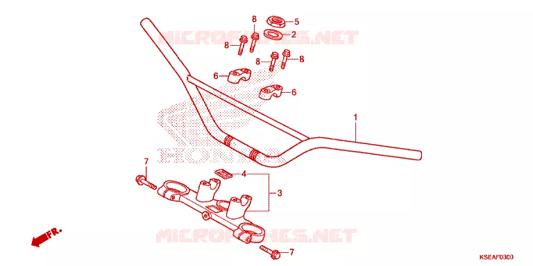 GUIDON - TE DE FOURCHE Honda MOTO 150 CRF 2013  CRF150RD