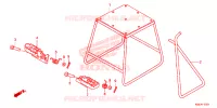 BEQUILLE   REPOSE PIEDS pour Honda CRF 150 R de 2014