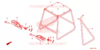 BEQUILLE   REPOSE PIEDS pour Honda CRF 150 R de 2015