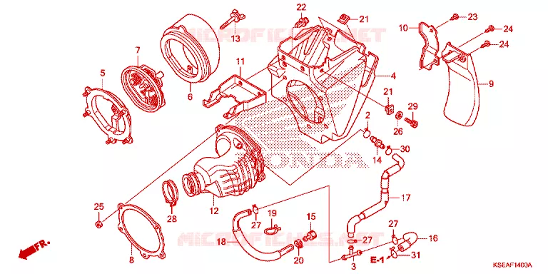 FILTRE A AIR Honda MOTO 150 CRF 2015  CRF150RF