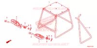 BEQUILLE   REPOSE PIEDS pour Honda CRF 150 R de 2016