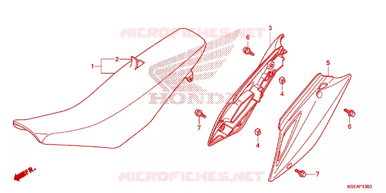 SELLE - CARENAGE Honda MOTO 150 CRF 2016  CRF150RG