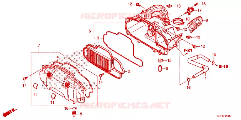 FILTRE A AIR Honda MOTO 125 MONKEY 2020  Z125ML