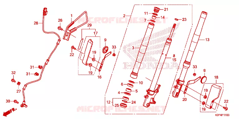 FOURCHE Honda MOTO 125 MONKEY 2020  Z125ML