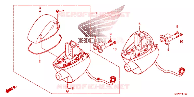 FEU DE PATROUILLE ROTATIF Honda MOTO 750 NC 2022  NC750PAN
