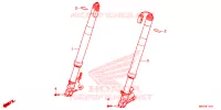FOURCHE pour Honda CBR 1000 RR SP BREMBO 30TH de 2023