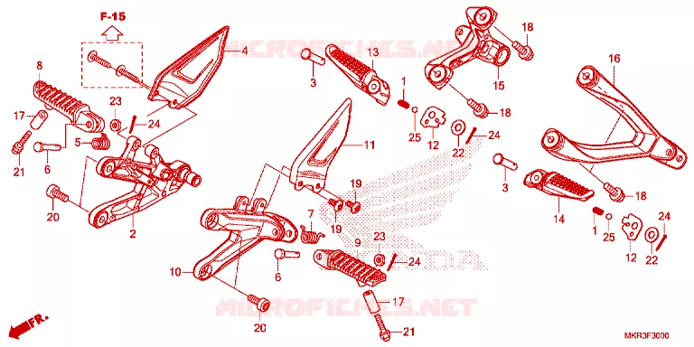 REPOSE PIED Honda MOTO 1000 CBR 2023  CBR1000SPP