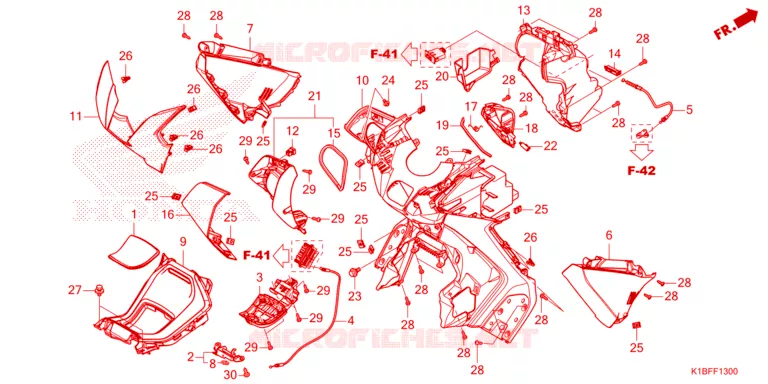 PROTEGE JAMBES Honda SCOOTER 350 FORZA 2023  NSS350AP