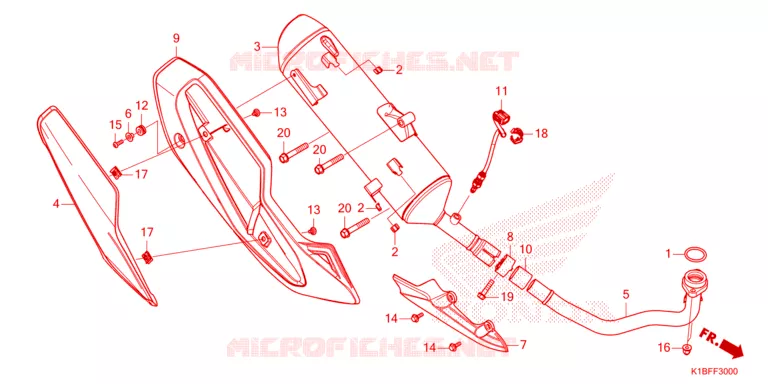 SILENCIEUX D'ECHAPPEMENT Honda SCOOTER 350 FORZA 2023  NSS350AP