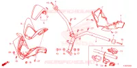 GUIDON   CARENAGE pour Honda FORZA 350 2BR de 2023