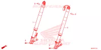 FOURCHE pour Honda CBR 1000 RR SP BREMBO 30TH de 2023