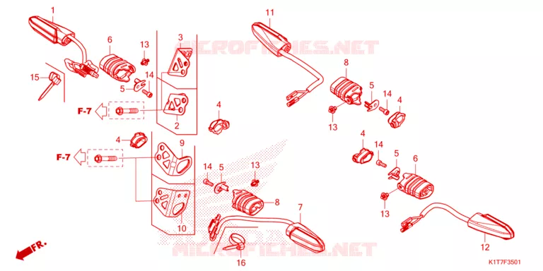 CLIGNOTANT Honda MOTO 250 CRF 2024  CRF250LP