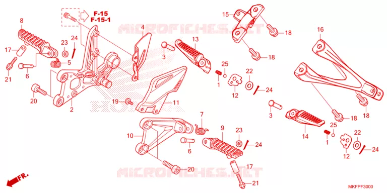 REPOSE PIED Honda MOTO 1000 CBR 2023  CBR1000RAP