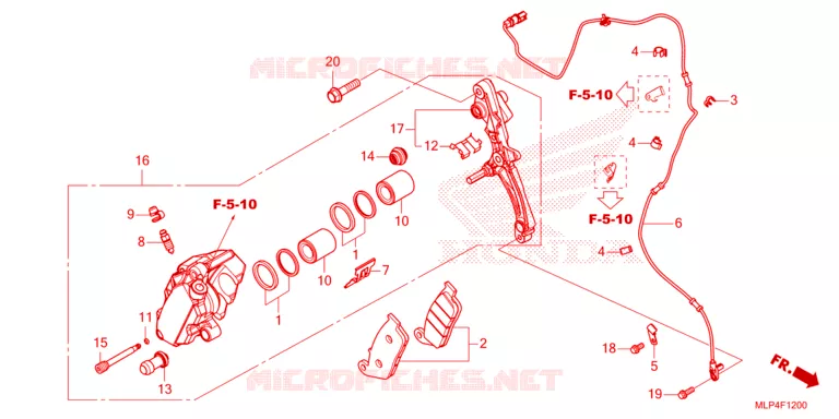 ETRIER DE FREIN AVANT Honda MOTO 500 CL 2023  CL500AP