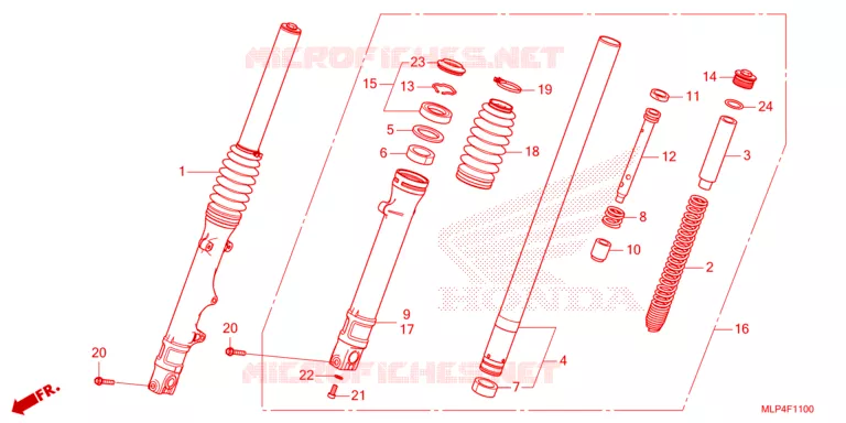FOURCHE Honda MOTO 500 CL 2023  CL500AP