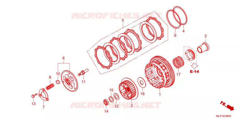 EMBRAYAGE Honda MOTO 500 CL 2023  CL500AP