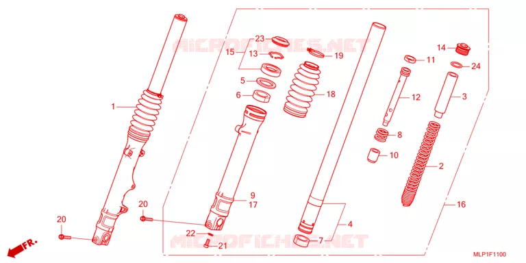 FOURCHE Honda MOTO 500 CL 2023  CL500AP