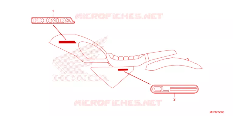 AUTOCOLLANTS Honda MOTO 500 CL 2023  CL500AP