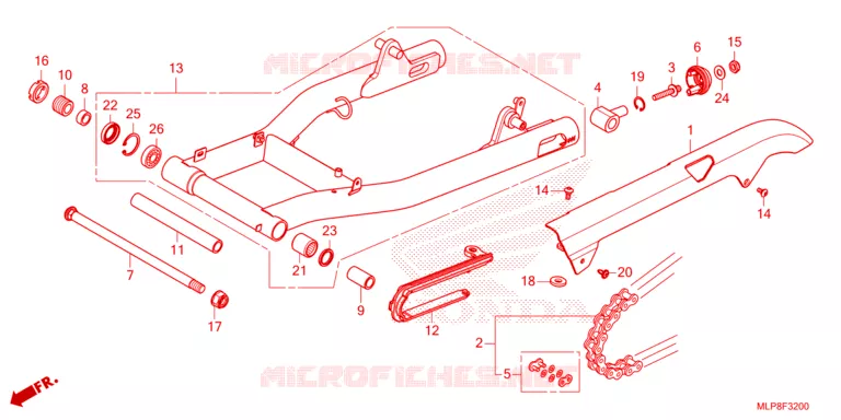 BRAS OSCILLANT Honda MOTO 500 CL 2023  CL500AP