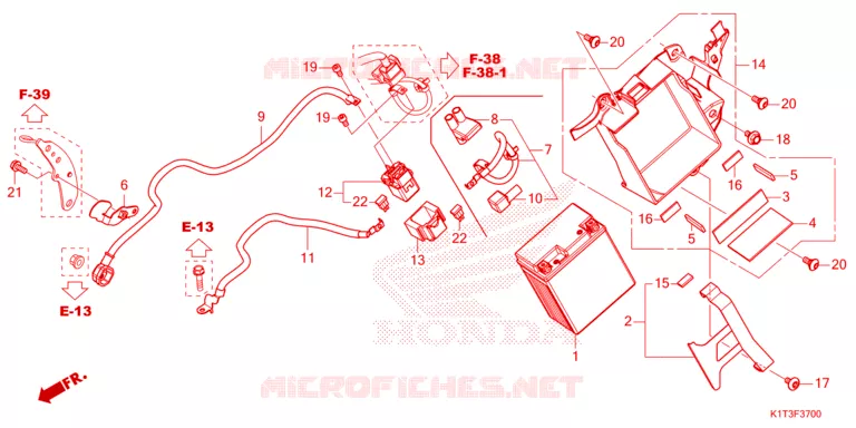 BATTERIE Honda MOTO 250 CRF 2022  CRF250LRAM