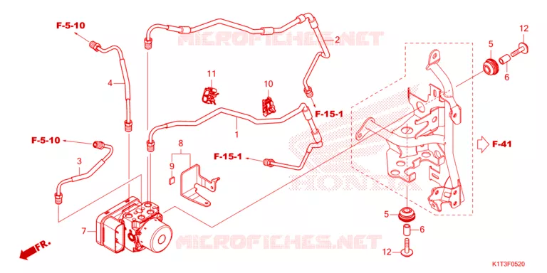 MODULATEUR ABS/TUYAU DE FREIN Honda MOTO 250 CRF 2021  CRF250LRAM