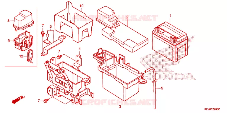 BATTERIE Honda SCOOTER 110 DIO 2014  SCV110FBC