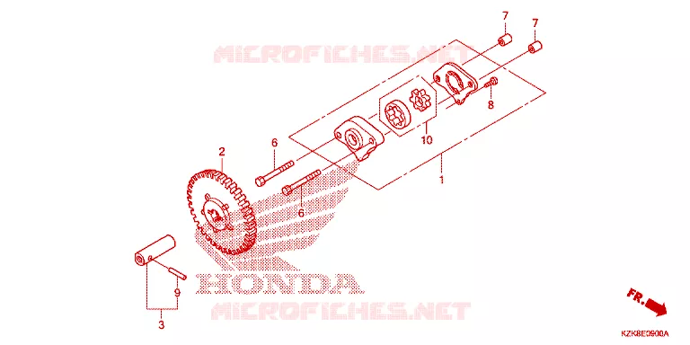 POMPE A HUILE Honda SCOOTER 110 DIO 2012  SCV110FBC