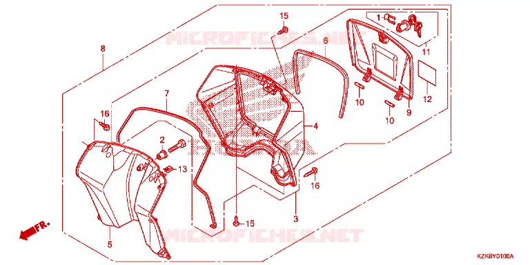 PROTEGE JAMBES Honda SCOOTER 110 DIO 2014  SCV110FBC