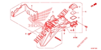 GARDE BOUE ARRIERE pour Honda SCV 110 DIO, TYPE 2ID de 2015