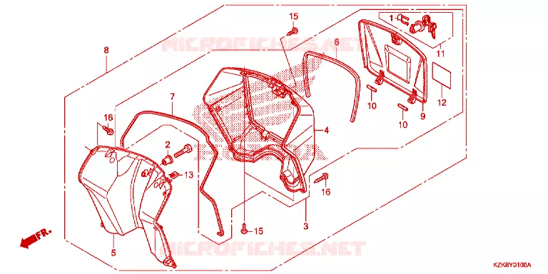 PROTEGE JAMBES Honda SCOOTER 110 DIO 2018  SCV110FBH