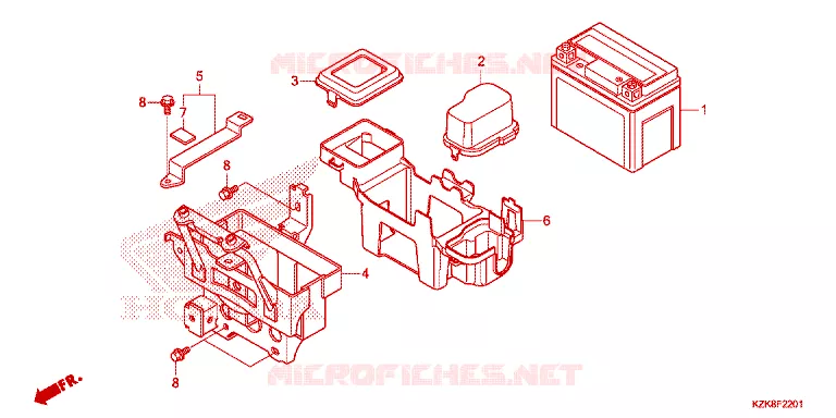 BATTERIE Honda SCOOTER 110 DIO 2019  SCV110FBK