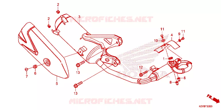 SILENCIEUX D'ECHAPPEMENT Honda SCOOTER 110 DIO 2020  SCV110FBL