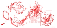 CAPOT REFROIDISSEMENT MOTEUR pour Honda SCV 110 DIO, TYPE ID de 2012