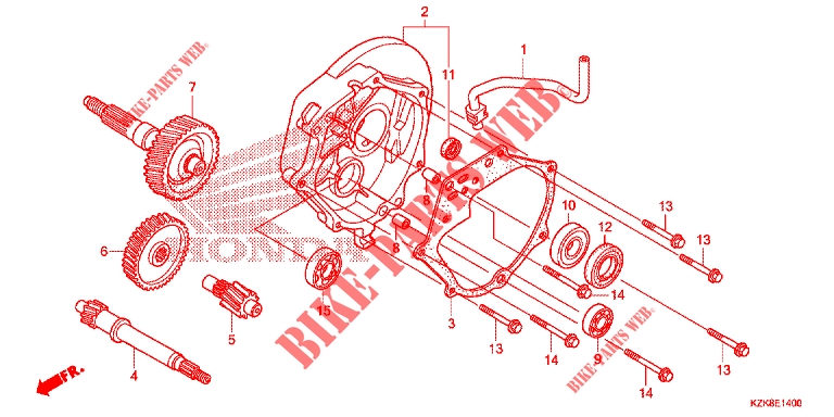 BOITE DE VITESSES (SCV110FC/FD/FF 3ID/FBC) pour Honda SCV 110 DIO, TYPE ID de 2012