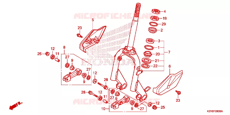 FOURCHE Honda SCOOTER 110 DIO 2013  SCV110FD