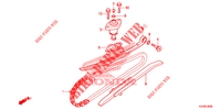 CHAINE DE DISTRIBUTION   TENDEUR pour Honda SCV 110 DIO, TYPE ID de 2014