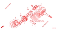 VILEBREQUIN   PISTON pour Honda SCV 110 DIO, TYPE ID de 2014