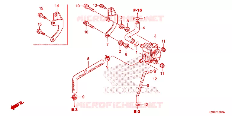 FILTRE A AIR - SOUPAPE D'AIR Honda SCOOTER 110 DIO 2013  SCV110FD
