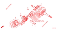 VILEBREQUIN   PISTON pour Honda SCV 110 DIO, TYPE ID de 2015